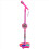 Kids Microphone With Light Stand Toy, Pink 3