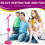 Kids Microphone With Light Stand Toy, Pink 6