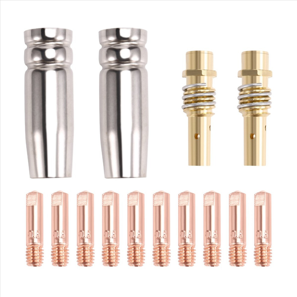 14Pcs 15Ak Welding Torch Accessories Consumables 0.8Mm 4711051180554