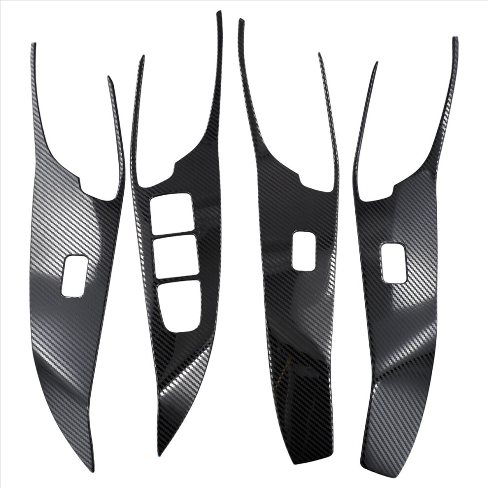Car Window Lift Switch Button Panel Cover Trim Interior Carbon Fiber 4711051182978