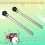 2Pcs Drum Legs Drum Leg Clamp Holder Drum Set Short 5