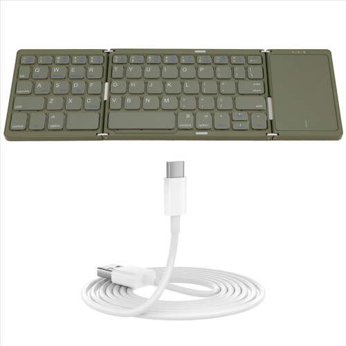 BO89T Bluetooth Wireless Folding Keyboard for IOS and 1
