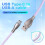 USB C Coiled Keyboard Cable Braided Mechanical Keyboard Cable F 5