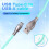 USB C Coiled Keyboard Cable Braided Mechanical Keyboard Cable D 5