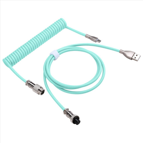 USB C Coiled Keyboard Cable Braided Mechanical Keyboard Cable D 2