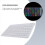 10inch Wireless Keyboard and Mouse RGB Backlit Rechargeable White 4