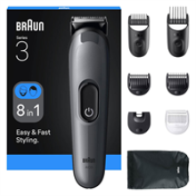Braun Series 3 All-In-One 8-In-1 Grooming Kit Grey