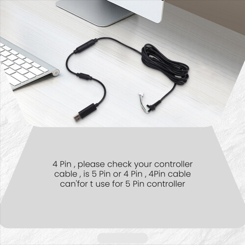 USB 4 Pin Cable Cord Cable for Xbox360 Wired Joystick Cable 2