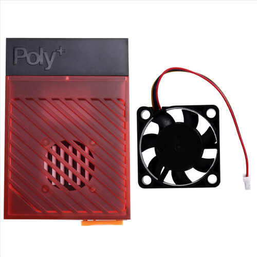 For 5 Case with Cooling Fan Red 1