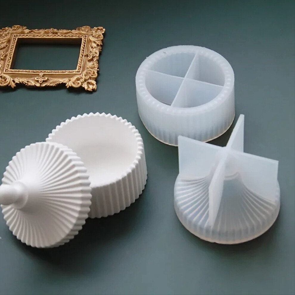 Gypsum Candle Cup Silicone Mold Diy Cement Concrete Vase Mold Decor 4711051165582