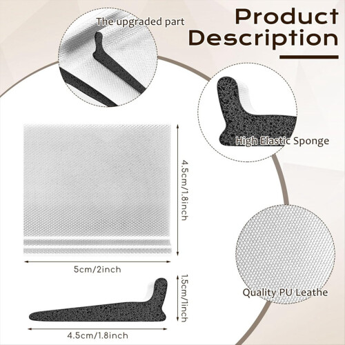Door Corner Seal, Self Adhesive Frame Door Corner Seals (White) 2