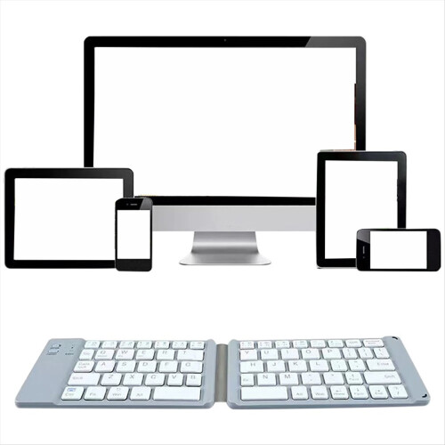 Dual Folding Wireless Bluetooth Keyboard for Tablet Computer, B 2