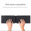 Dual Folding Wireless Bluetooth Keyboard for Tablet Computer, B 6