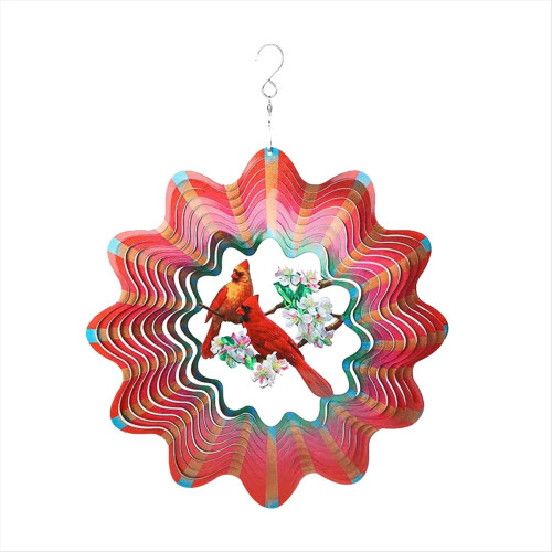 12Inch Cardinal Wind Spinners Outdoor 1