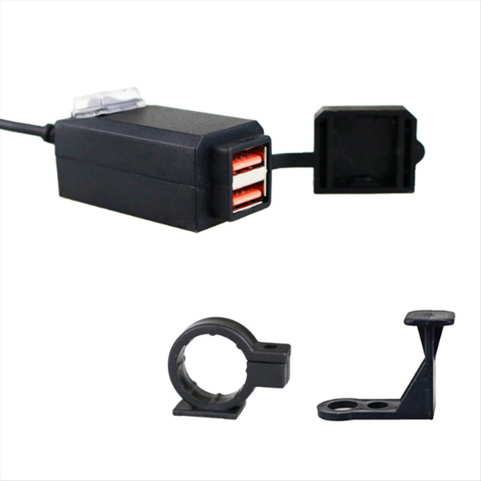 Handlebar Qc 3.0 Dual Usb 9V-12V Charger Adapter Socket With Switch 4711854783204