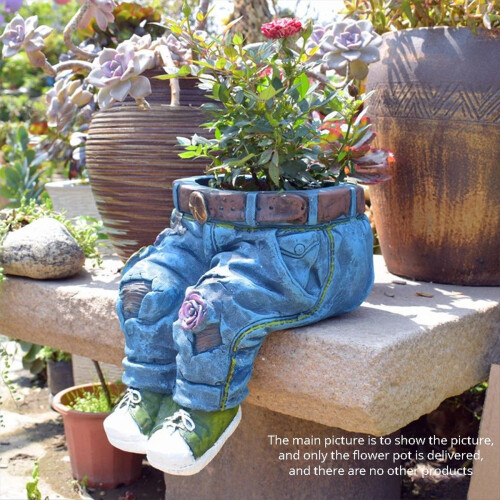 Cute for Indoor Outdoor Plants, Resin Cactus Planter,B 2