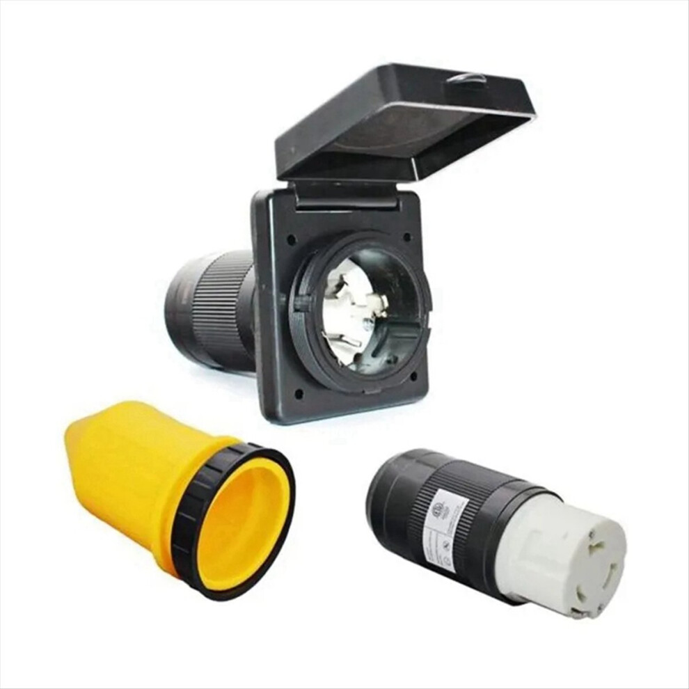 Rv 50Amp 125V/250V Ac Power Inlet Plug Female Twist Locking Connector 4711854785758
