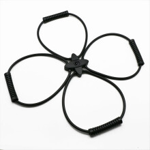 Pilates Reformer Resistance Band Kit Home Fitness Equipment(black)