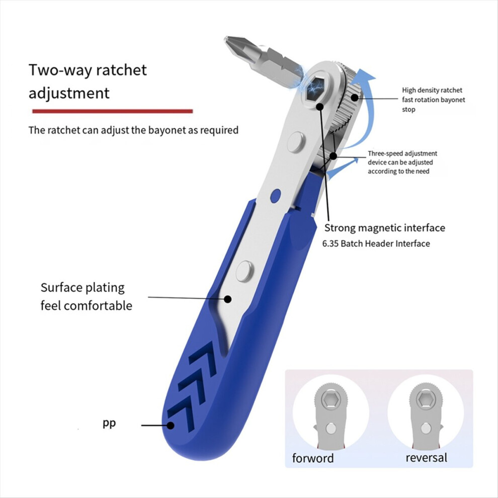 22 In 1 Ratcheting Screwdriver Set,36-Tooth Mini Ratchet Wrench 4711854756185