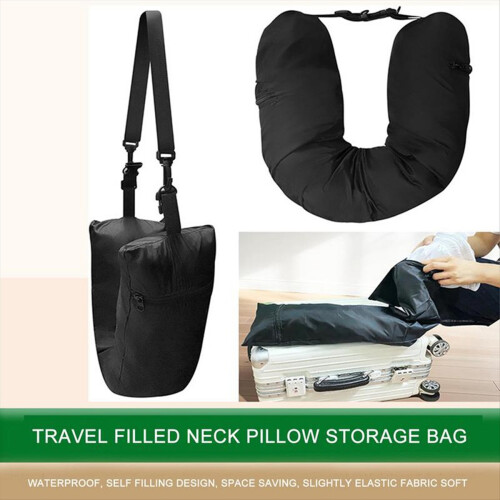 Travel Stuffable Neck Pillow Luggage Space-saving Portable 2