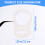 10 Pcs Button Silicone Ring Pacifier Holder Mannequin Clip Adapter Transparent 5