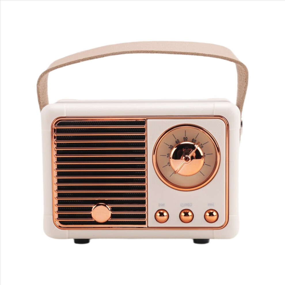 Retro Bluetooth Speaker Hm11 Classical Retro Mini Music Player Beige 4711854771256