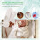 10Pcs Baby Kids T-shape Plastic Pacifier Clips white 5