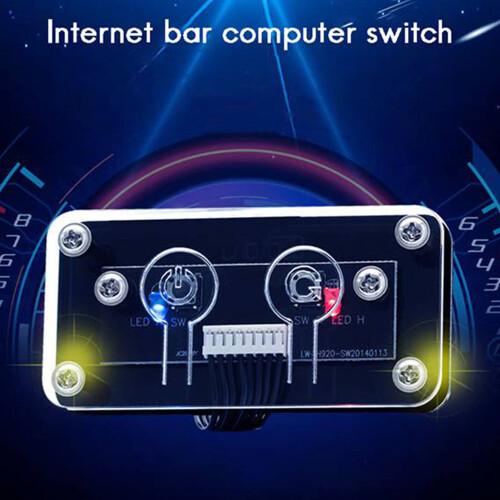 Desktop Computer Switch Button+Restart Button PC Case Power , 60cm 2