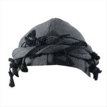 Turban for Men Silk Satin Lined Cap Head Wraps Elastic Pre-Tie C
