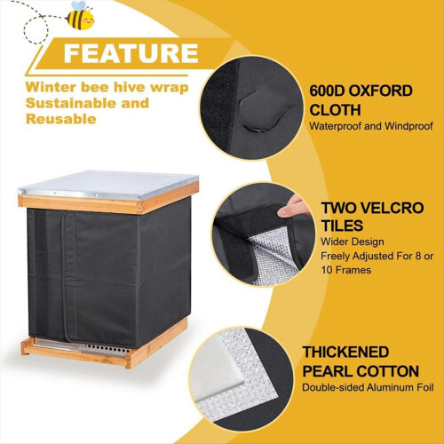 Winter Bee Hive Wrap for 8 and 10 Frame Beehives 2