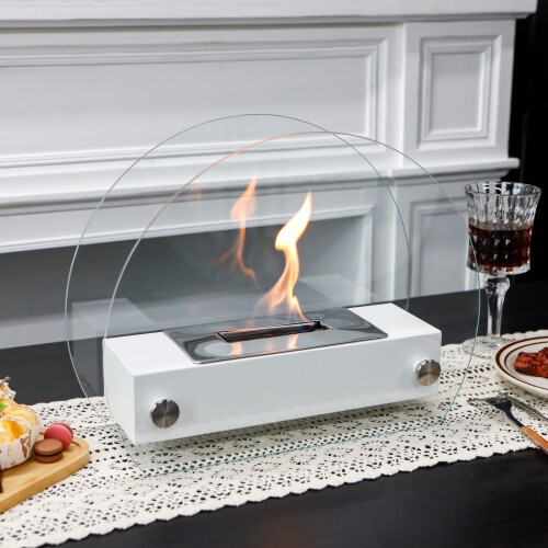 Fireplace 35cm Bio Ethanol Ventless Fire Pit Bowl 1