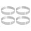 4 Pcs Circular Porous Bottom Tower Pie Cake Mould ,10cm 1