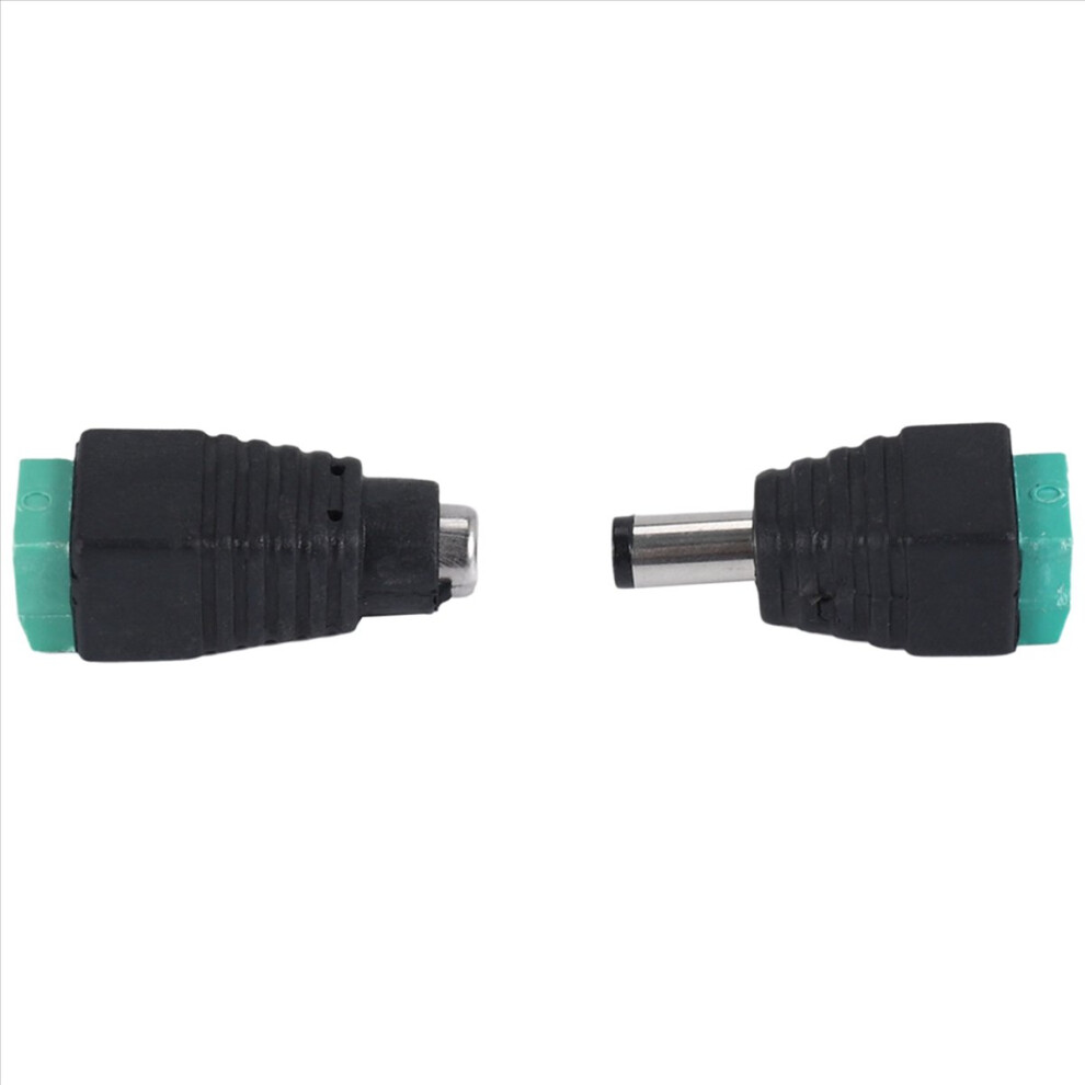 2 Plug Male And Female 5.5 X 2.1 Mm Dc Jack, Surveillance Camera Eu Power Plug 4711854760847