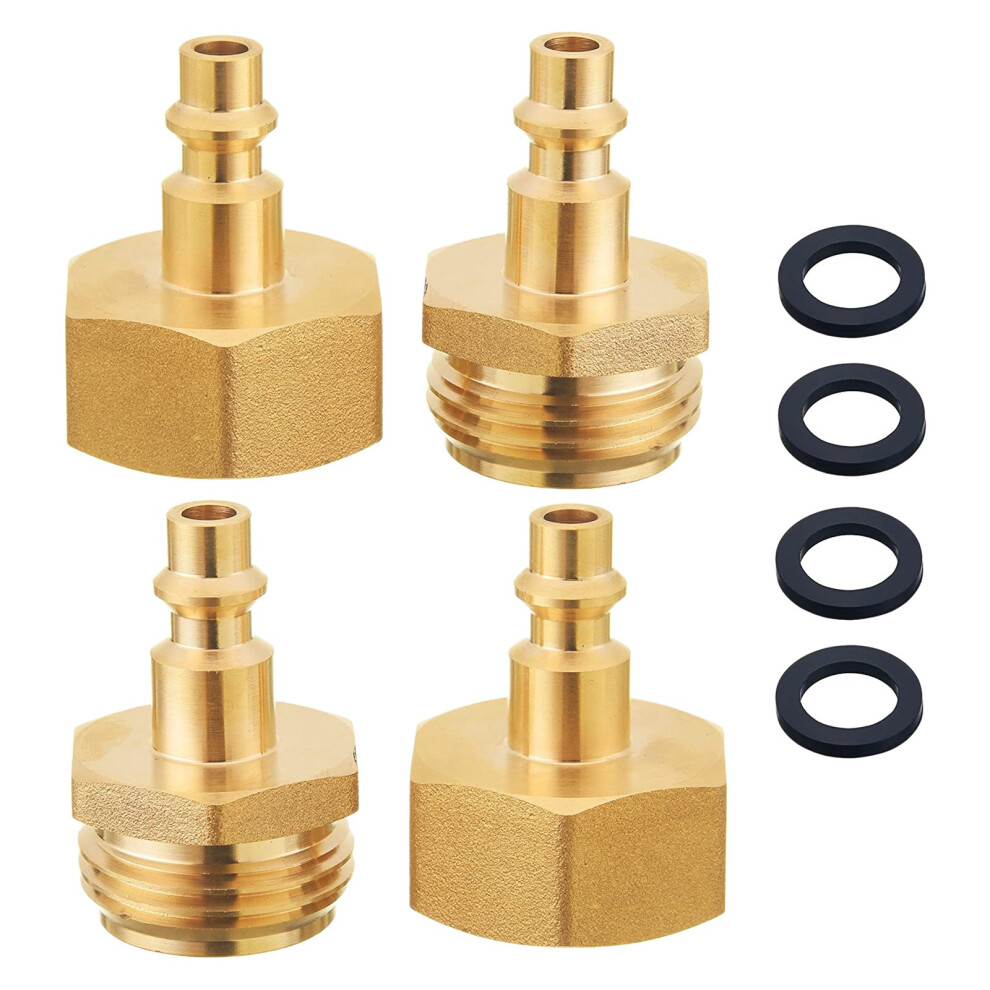 4 Pcs Rv Blowout Adapter Air Compressor Garden Hose Faucet For Boat 4711854762100