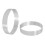 4 Pcs Circular Porous Bottom Tower Pie Cake Mould ,10cm 3