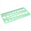 Green Plastic Circles Squares Hexagons Geometric Template Ruler 0-20cm 3