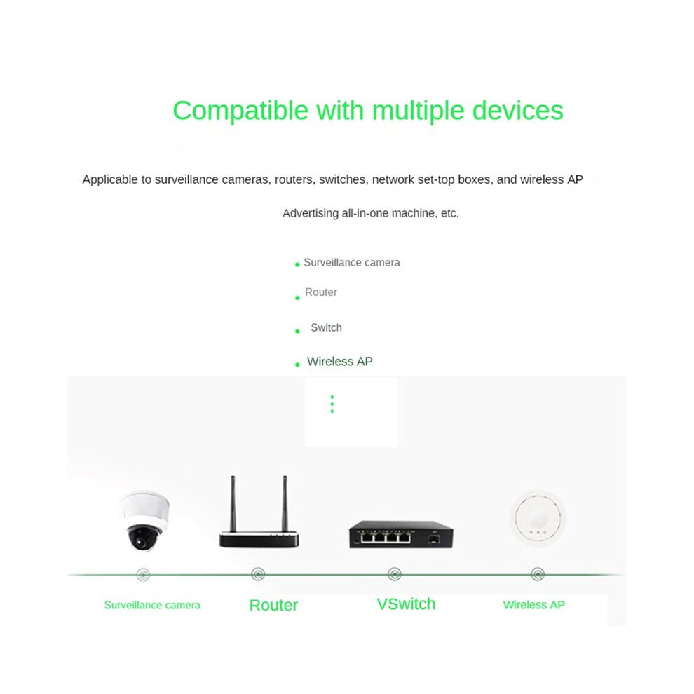 4 Port Gigabit Poe Extender 100/1000M Network Switch Extender 4711854760564