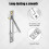 2Pcs Pocket Door Edge Pull,Pocket Door Handle with Screws, Hardware 5