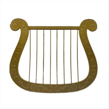 Simulation Harp Plastic Model for Halloween Costume Decoration
