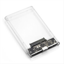 USB 3.0 HDD enclosure, 2.5 inch SSD case, clear hard disk box.