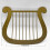 Simulation Harp Plastic Model for Halloween Costume Decoration 5