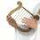 Simulation Harp Plastic Model for Halloween Costume Decoration 3