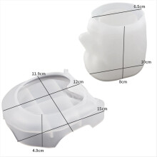 3D Cup Mould Abstract Face Coffee Cup Mold Handmade Candle Cup Mold