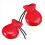 1 Pair Spanish Castanets Wood Hand Percussion Castanets(Red) 1