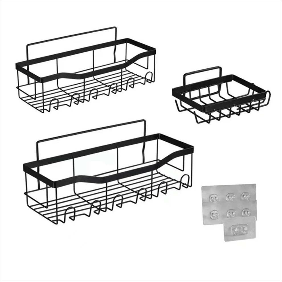 Adhesive Shower Organizer, Stainless Steel Bathroom Organizer-image-OPC-PMDDVH7-NEW