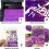 Brushed Holographic , 6 Color Adhesive Vinyl Sheets 3