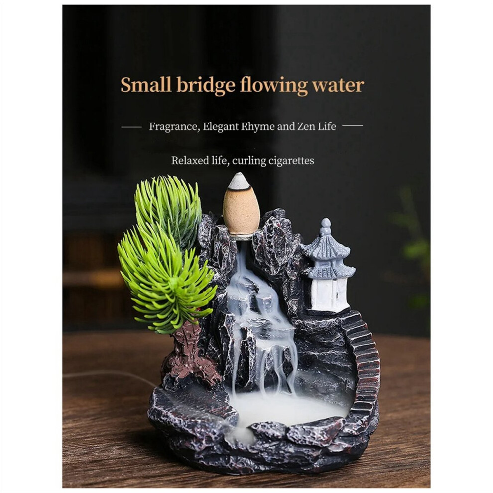 High Mountain Flowing Waterfall Backflow Incense Burner,D-image-OPC-PMDDW5N-NEW