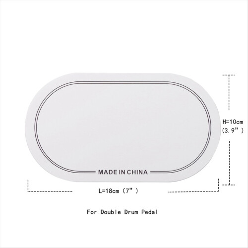 Drum Patch,Drum Head Drum Percussion Instrument White 10 X 18cm 2