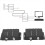 4 Channel Video Splitter, 4 Channel CCTV Video Multiplexer 5