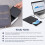 External CD DVD +/-RW Drive, Portable CD & DVD ROM Burner,Black 5